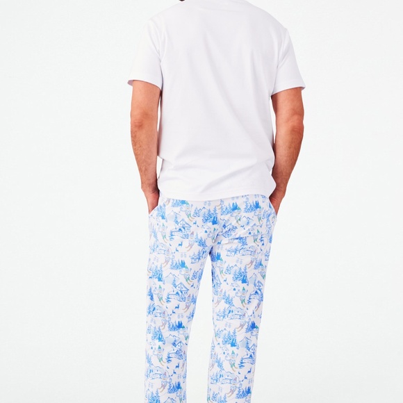 Roller Rabbit NEW w/Tags Ski Toile Simon Pajama Pants Size Extra Small⛷️ - Picture 5 of 11